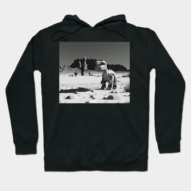 Pixelated T-Rex chrome Game no internet Hoodie by Choc7.YT